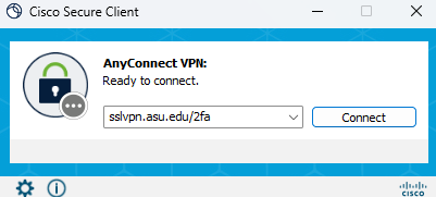 VPN Initial Window