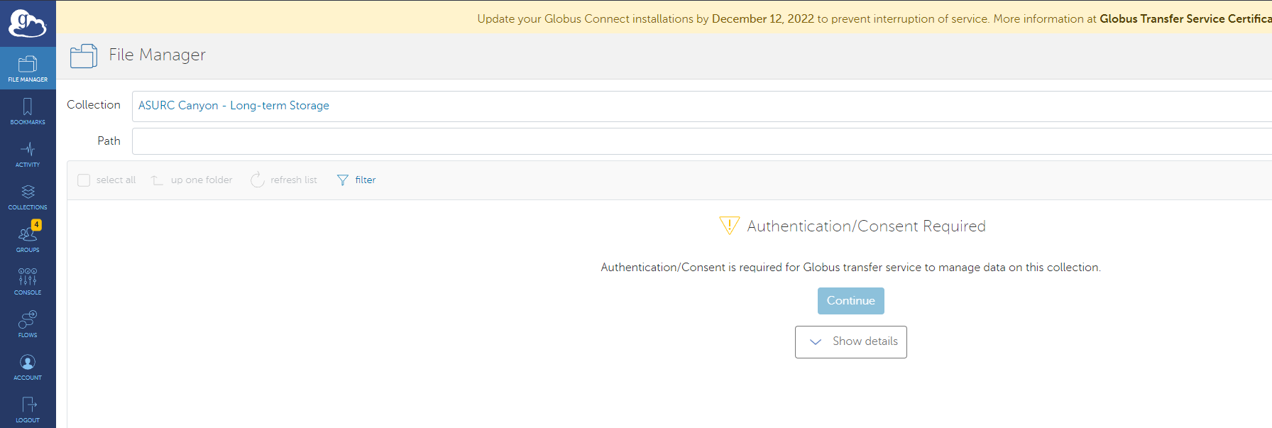 Canyon Globus Example 1