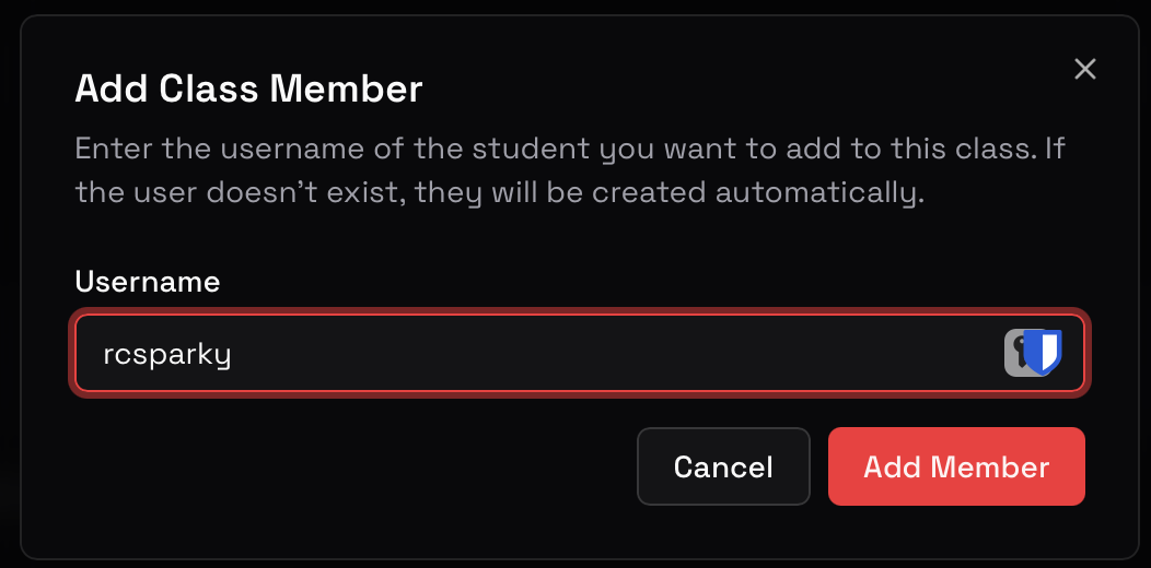 Add a Student