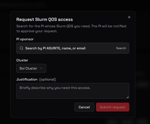 Request QOS