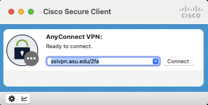 VPN Initial Window